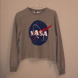 Cropped NASA Long sleeve t shirt #nasa